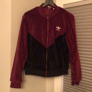 Adidas Velour Style Track/Bomber Sz M 🖤